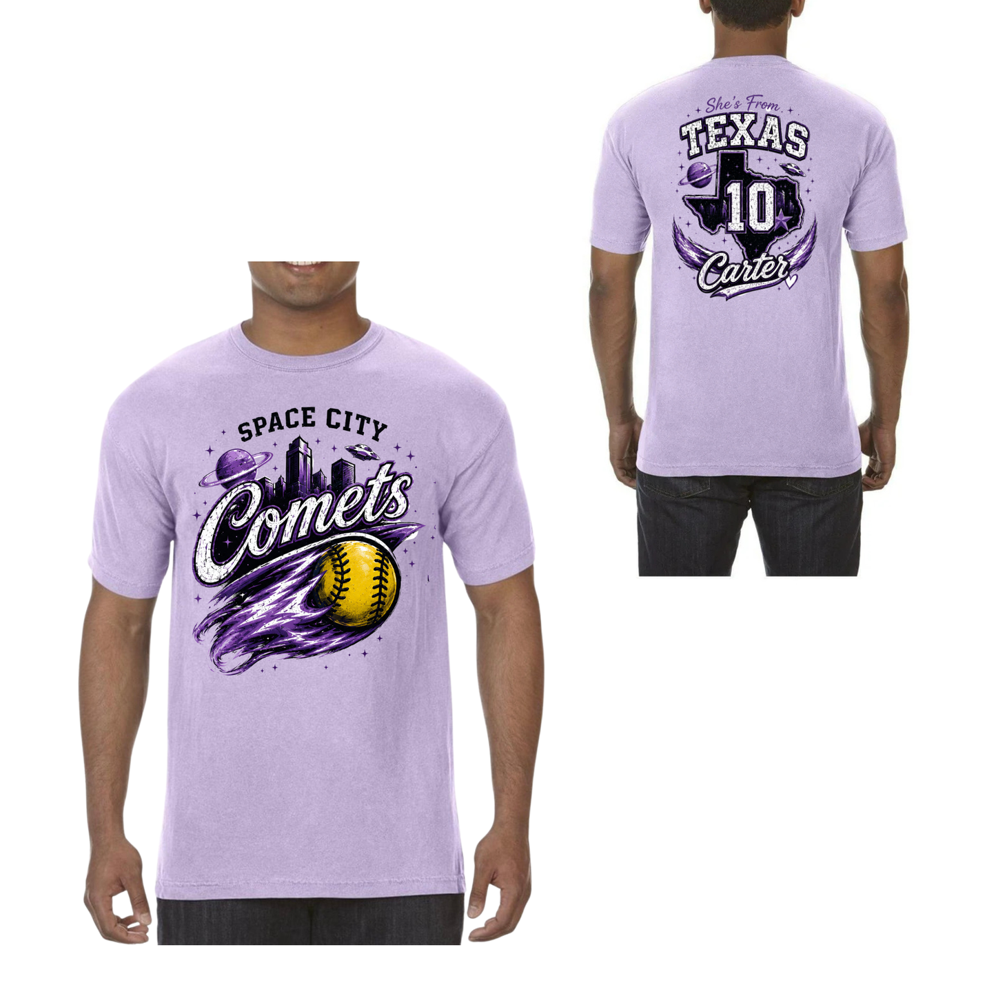Comets 2 Softball Adults Texas Shape