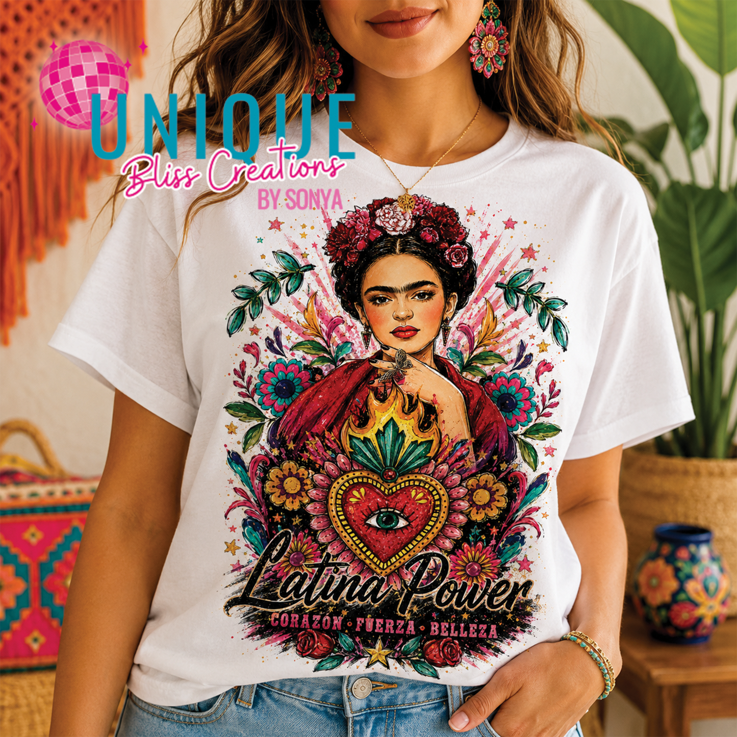 Frida Inspired Sacred Heart