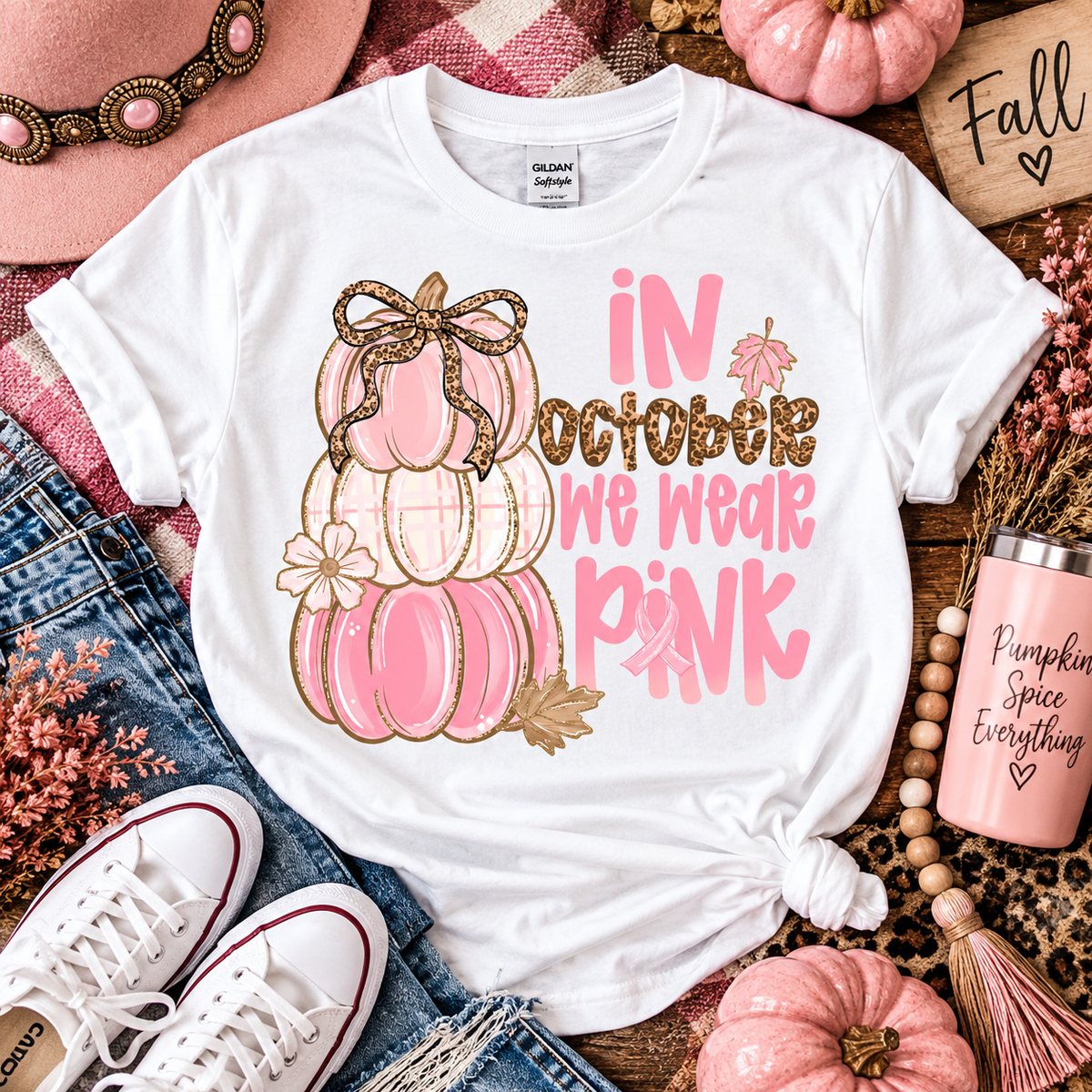 In october Pink Pumpkin