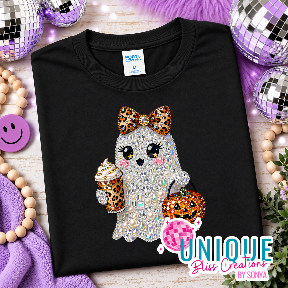 Jeweled Ghost Halloween