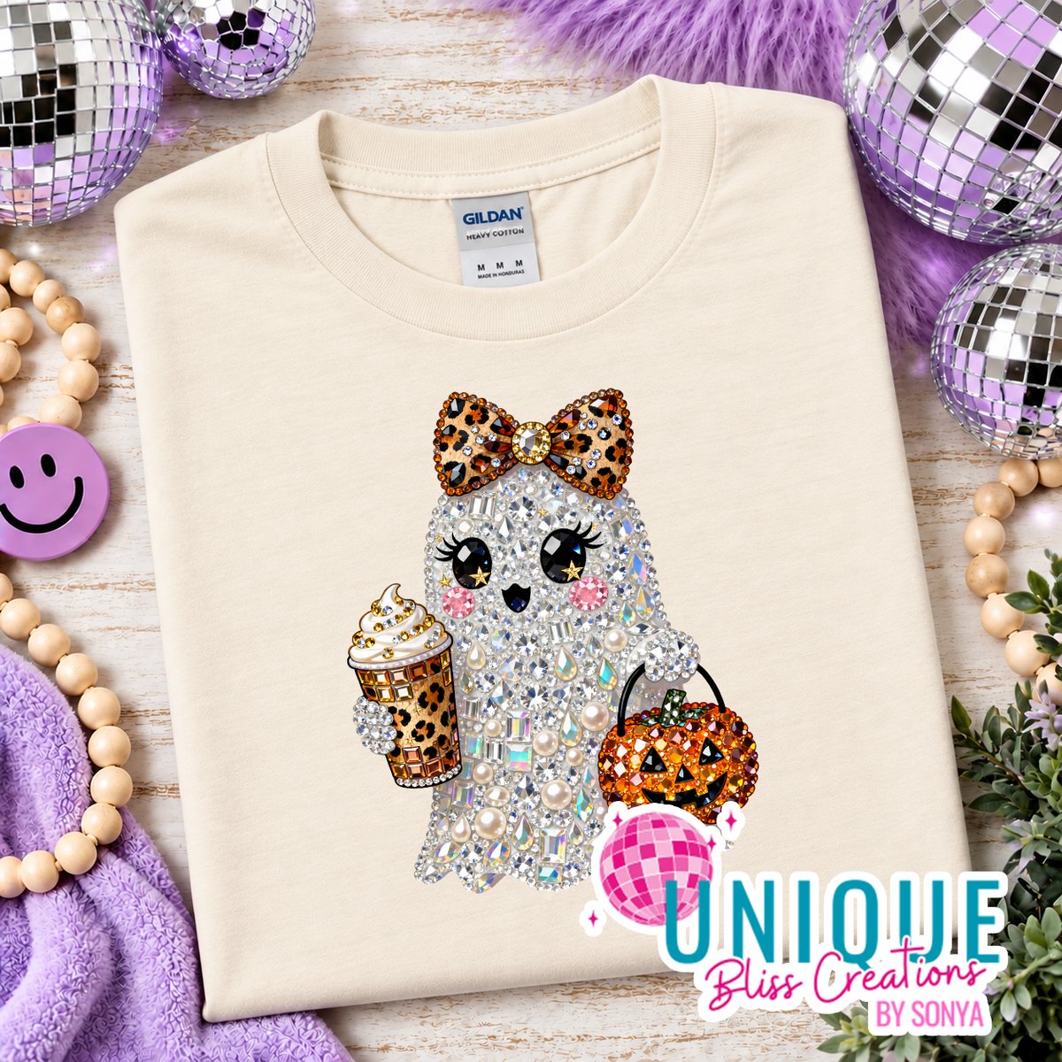 Jeweled Ghost Halloween