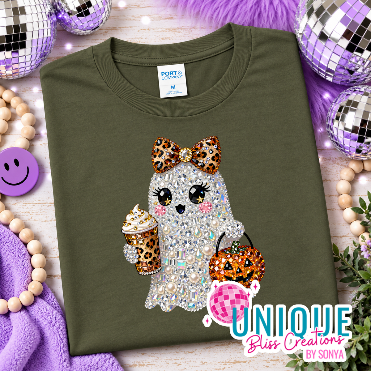 Jeweled Ghost Halloween