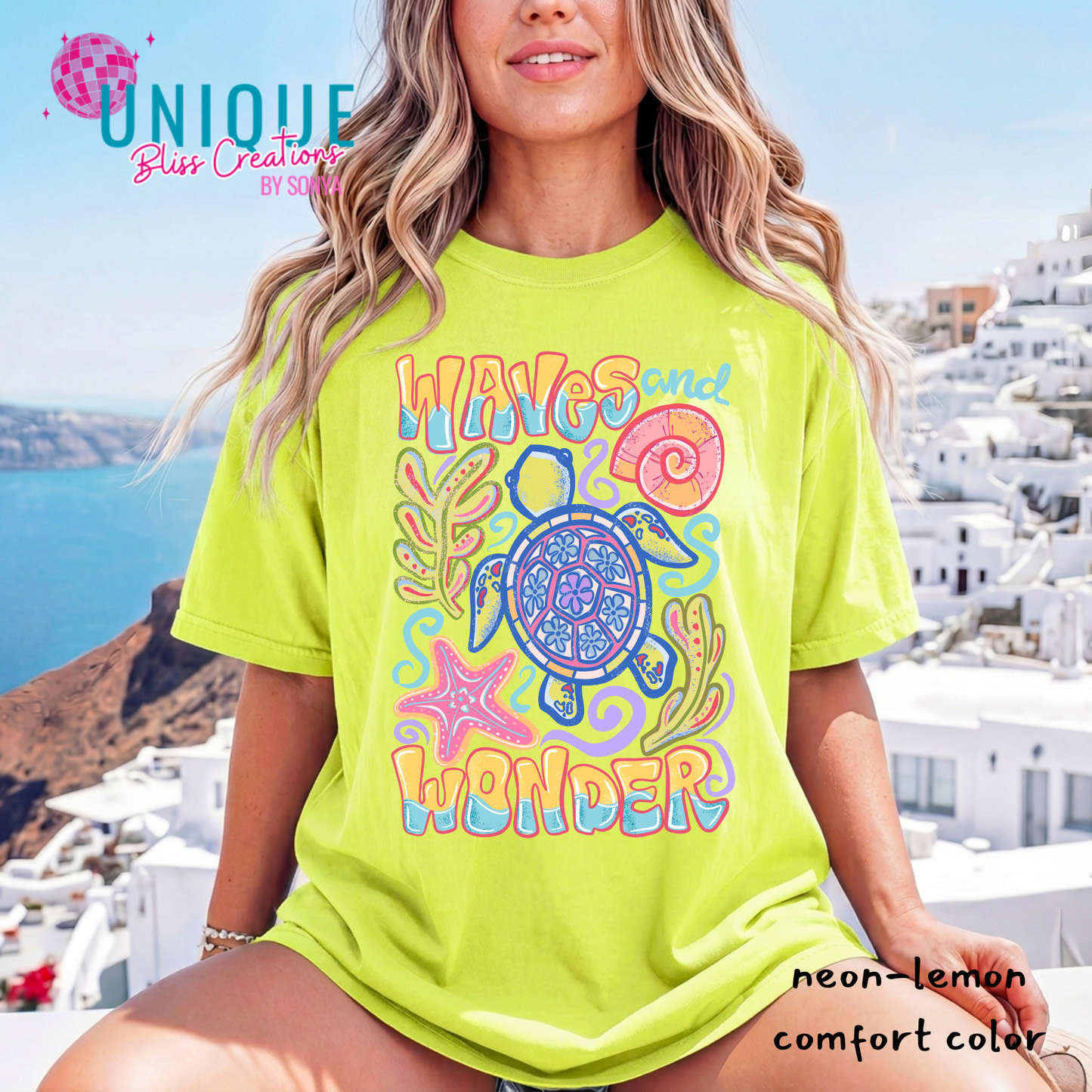 Wave Turtle Wonder - Yellow